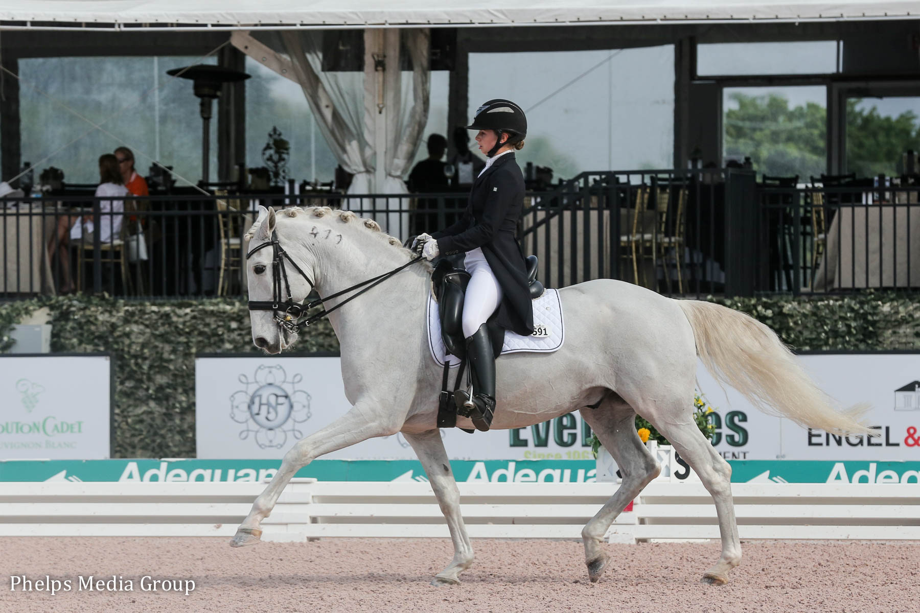 Katrina Sadis and Zepelim competed in the FEI Young Rider division at the Florida International Youth Dressage Championships. Photo by Annan Hepner.