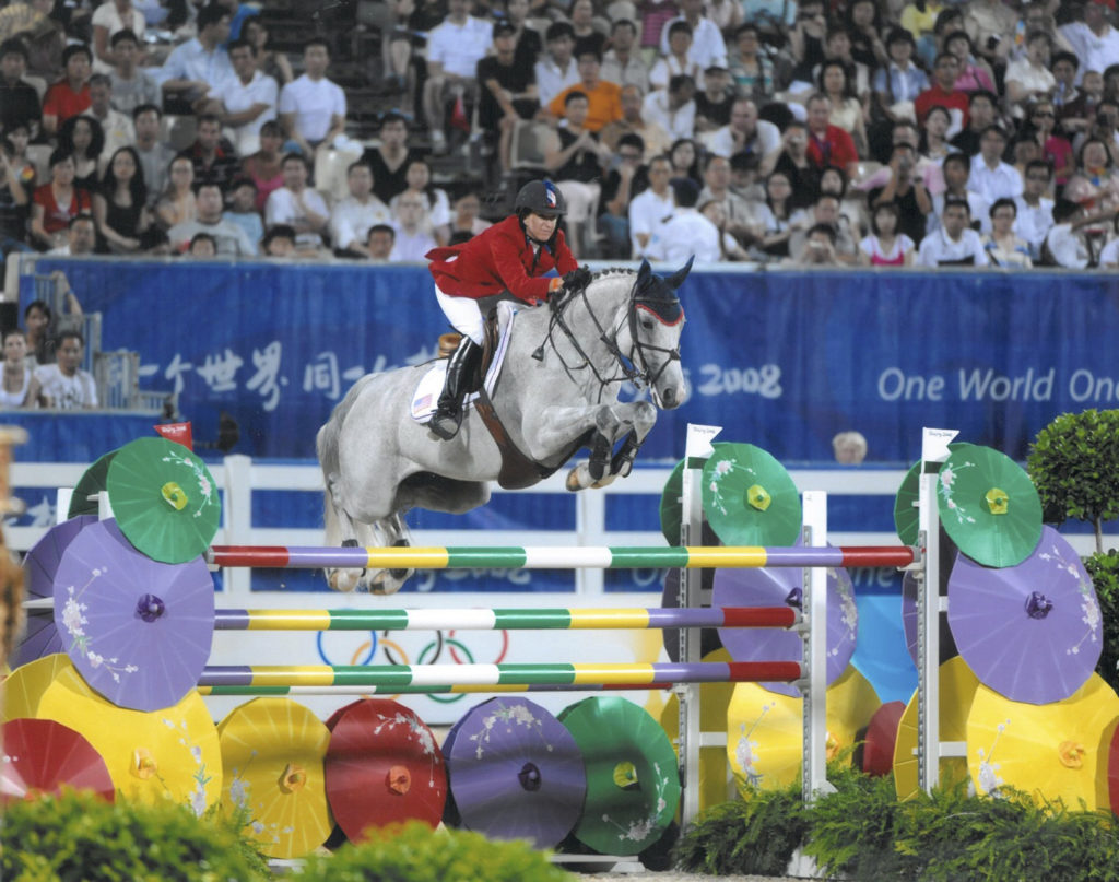 Laura Kraut and Cedric at the 2008 Beijing Olympics. Photo by Shannon Brinkman.