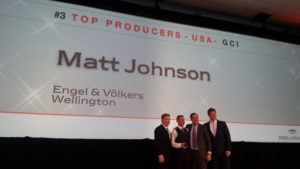 Matt Johnson receiving award