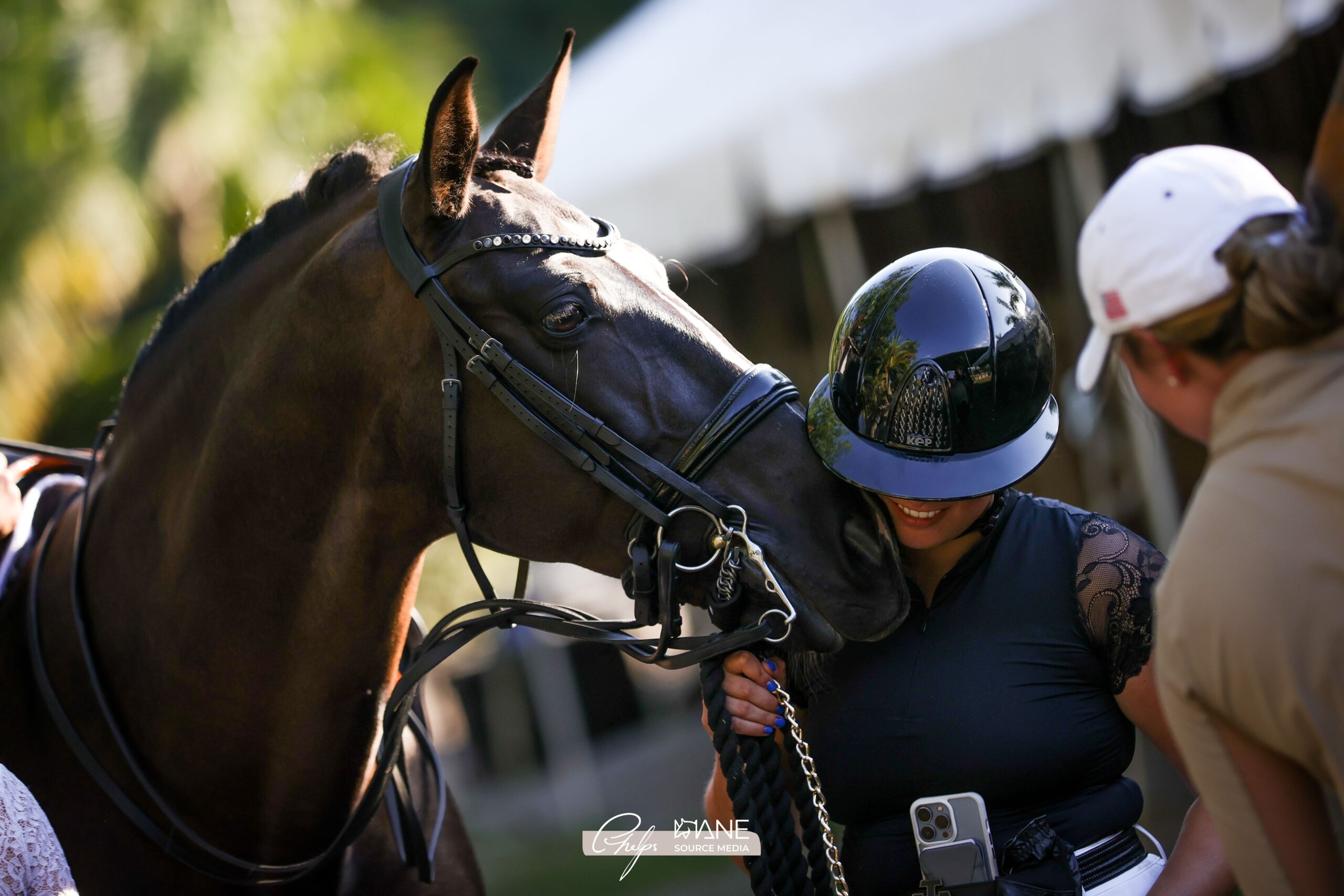 Sales Horse "Cisco Kid" Loving on Giulia Cohen